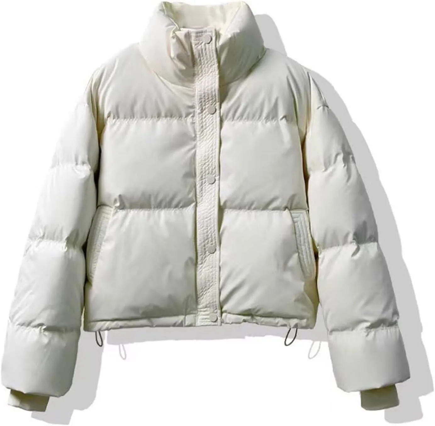 Women's Winter Coats Warm Thicken Fleece Lined Parka Jackets Full Zipper Puffer Jackets Outerwear With Pockets