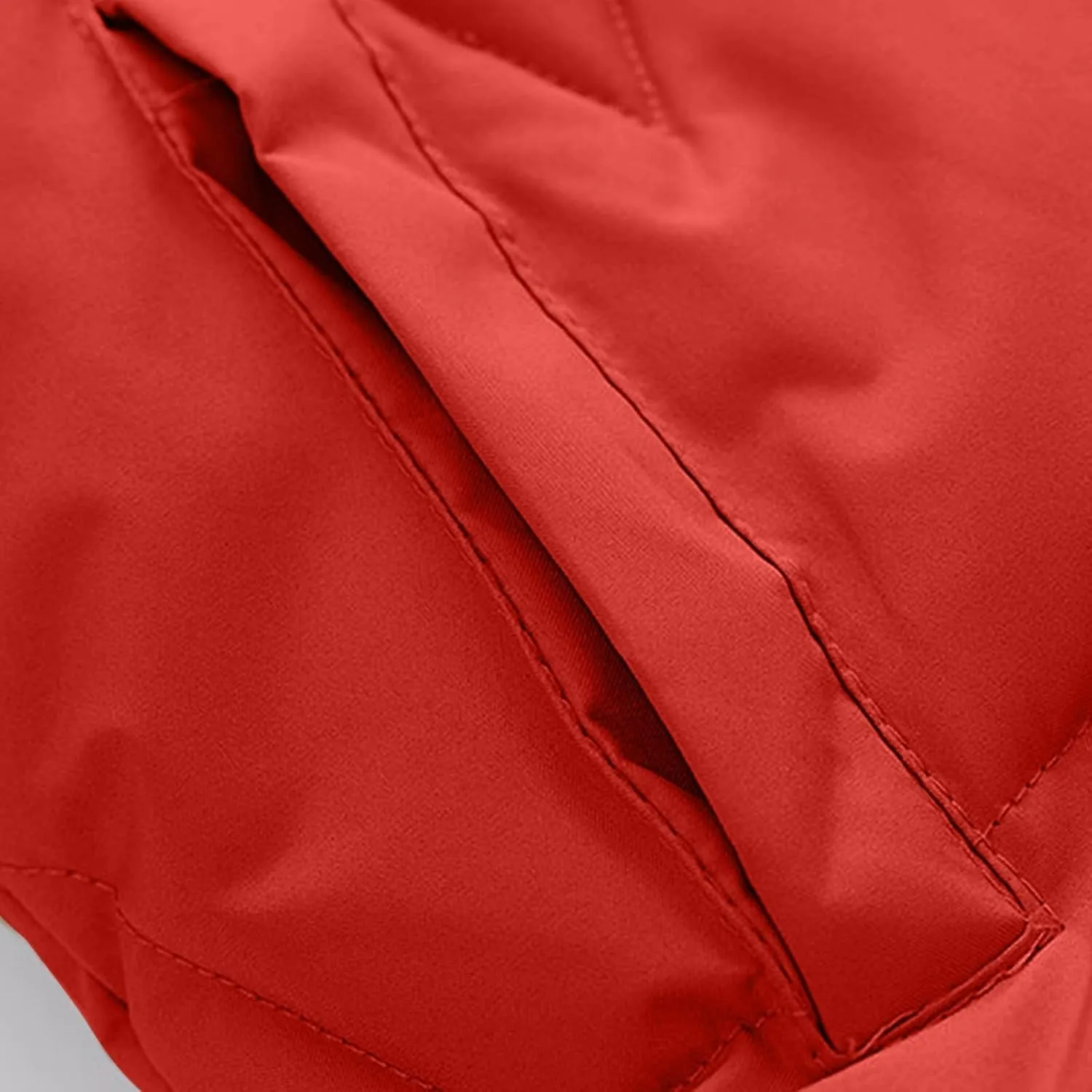 Women's Winter Cotton Coat Warm Thicken Puffer Jacket Long Sleeve Stand Collar Zip Padded Down Quilted Jackets Outerwear