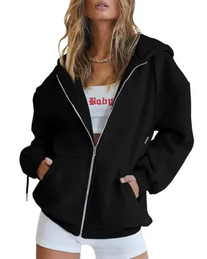 Womens Zip Up Y2K Hoodies