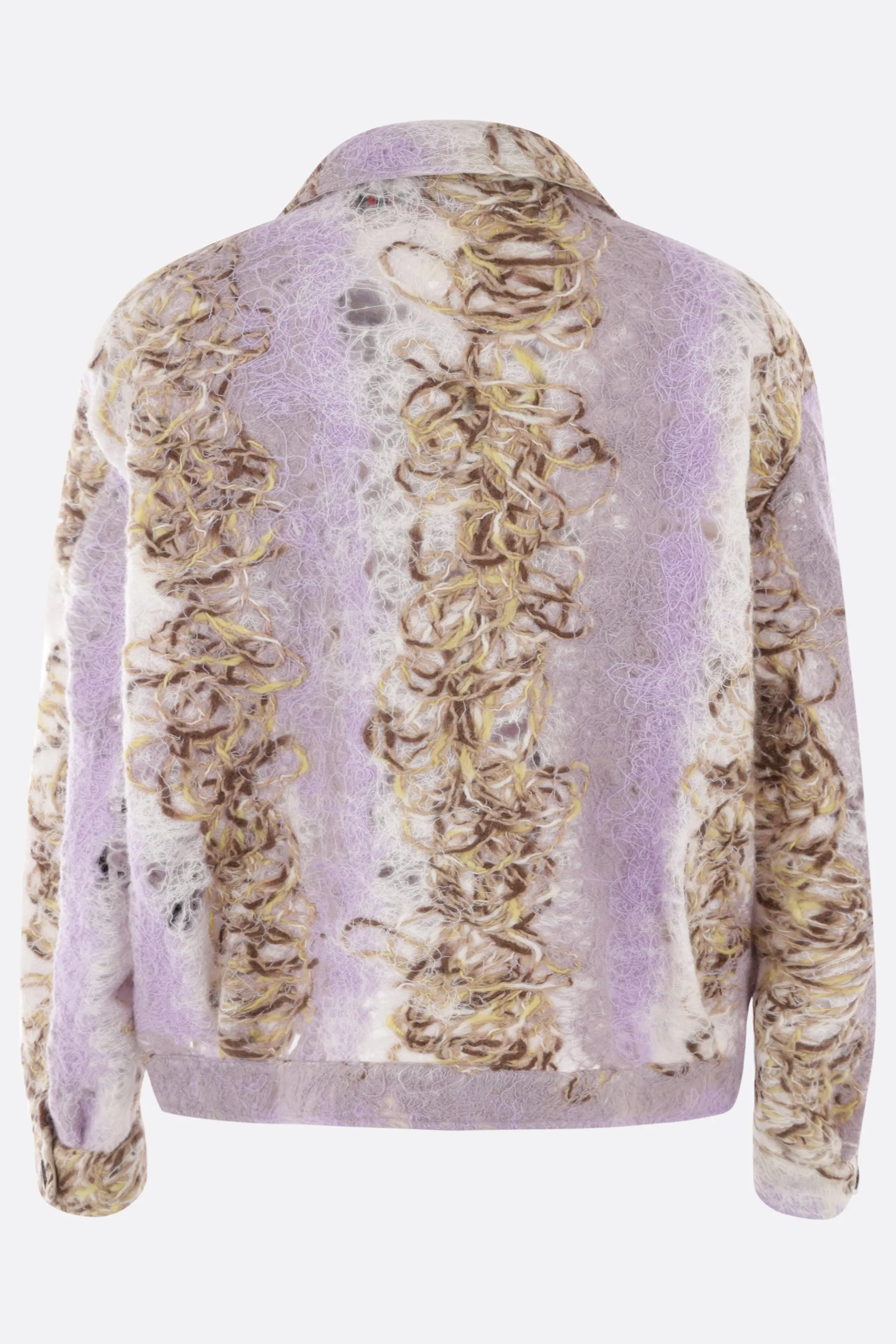 wool blend overshirt