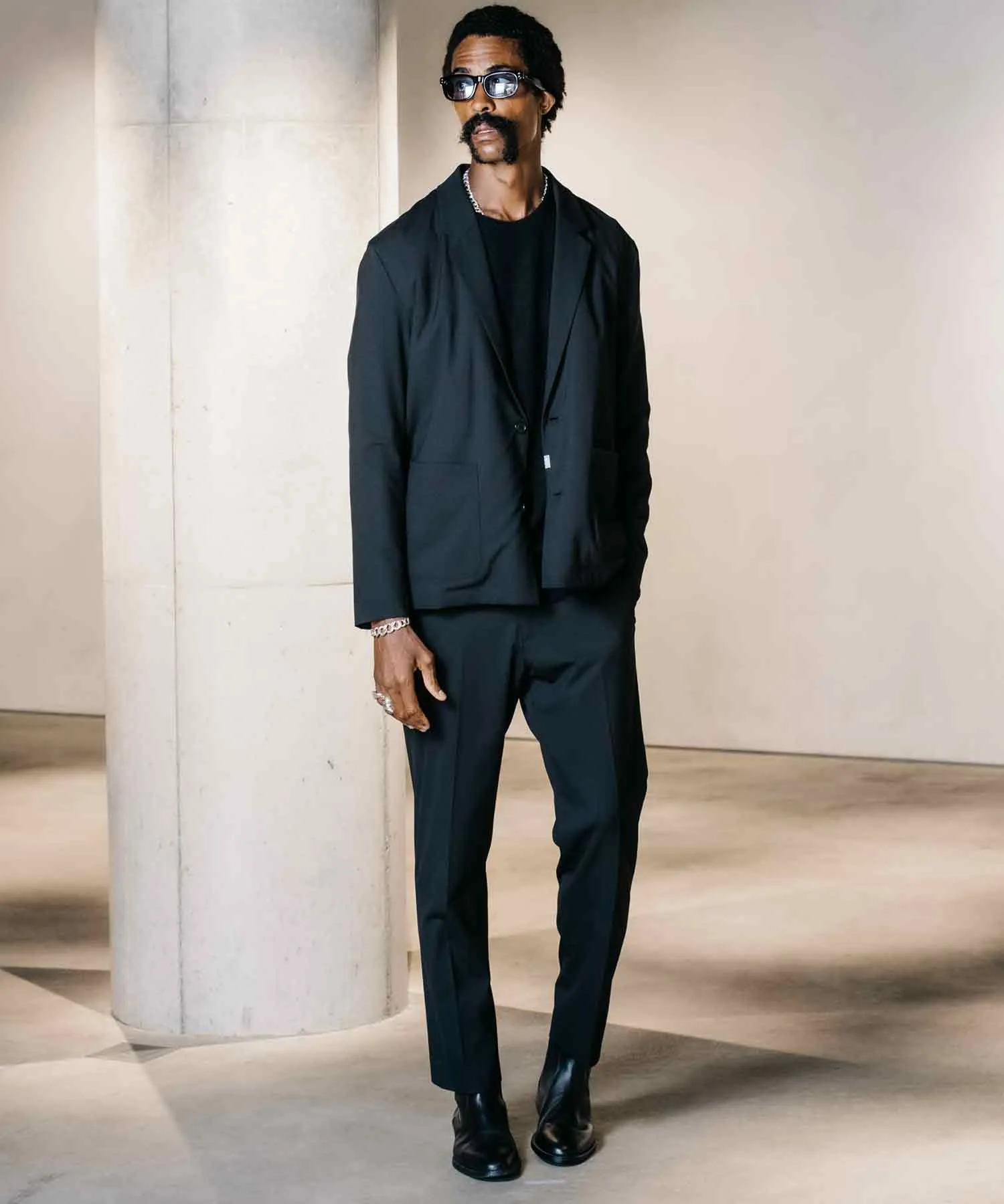 WOOL BLEND SUIT JACKET