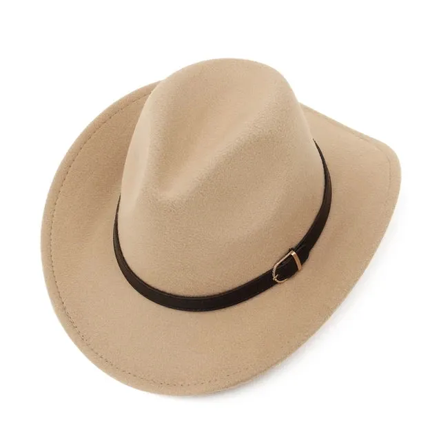 Wool Blended Western Cowboy Hat