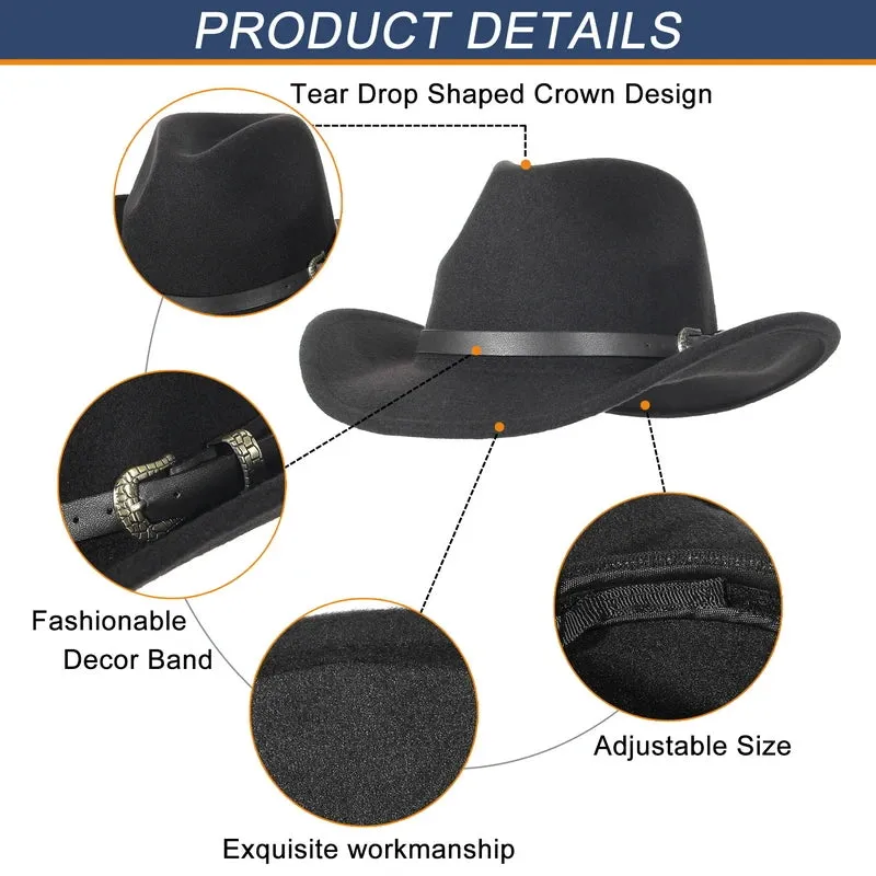 Wool Blended Western Cowboy Hat