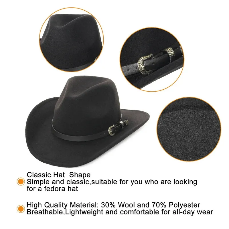 Wool Blended Western Cowboy Hat