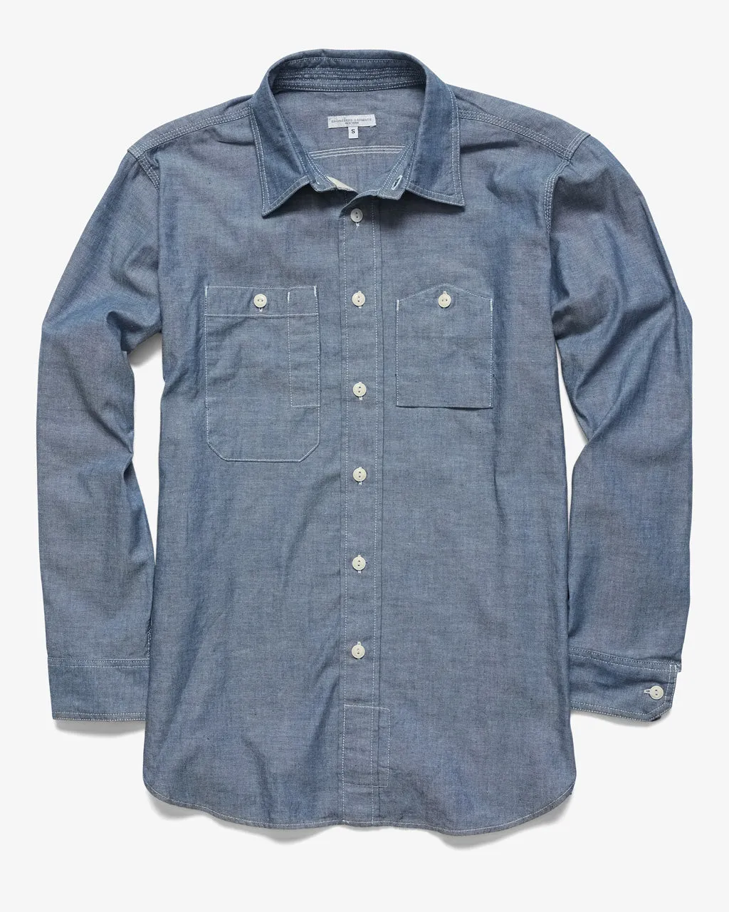 WORK SHIRT BLUE COTTON CHAMBRAY