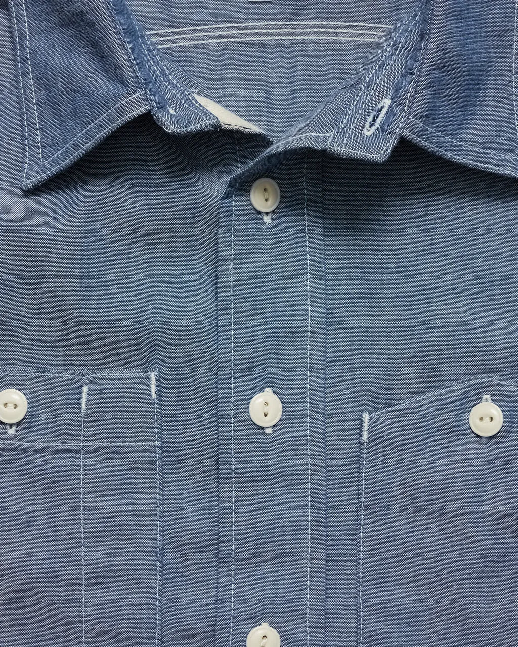 WORK SHIRT BLUE COTTON CHAMBRAY