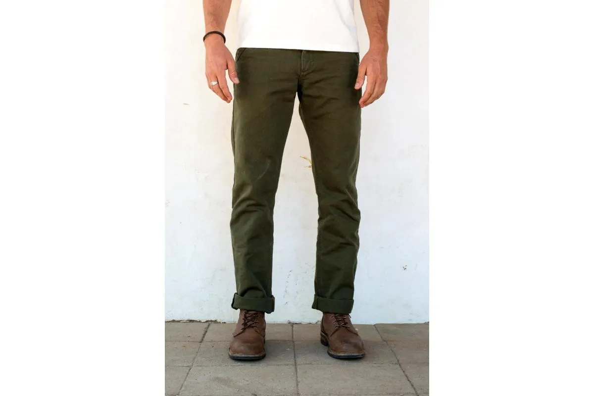 Workers Chino Slim Fit 14oz Slub Olive