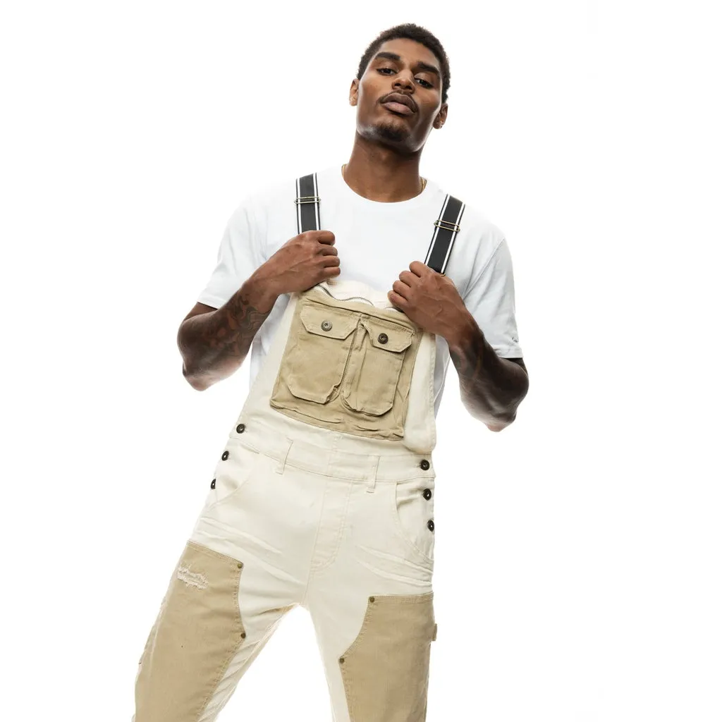 Workwear Canvas Overalls - Ecru
