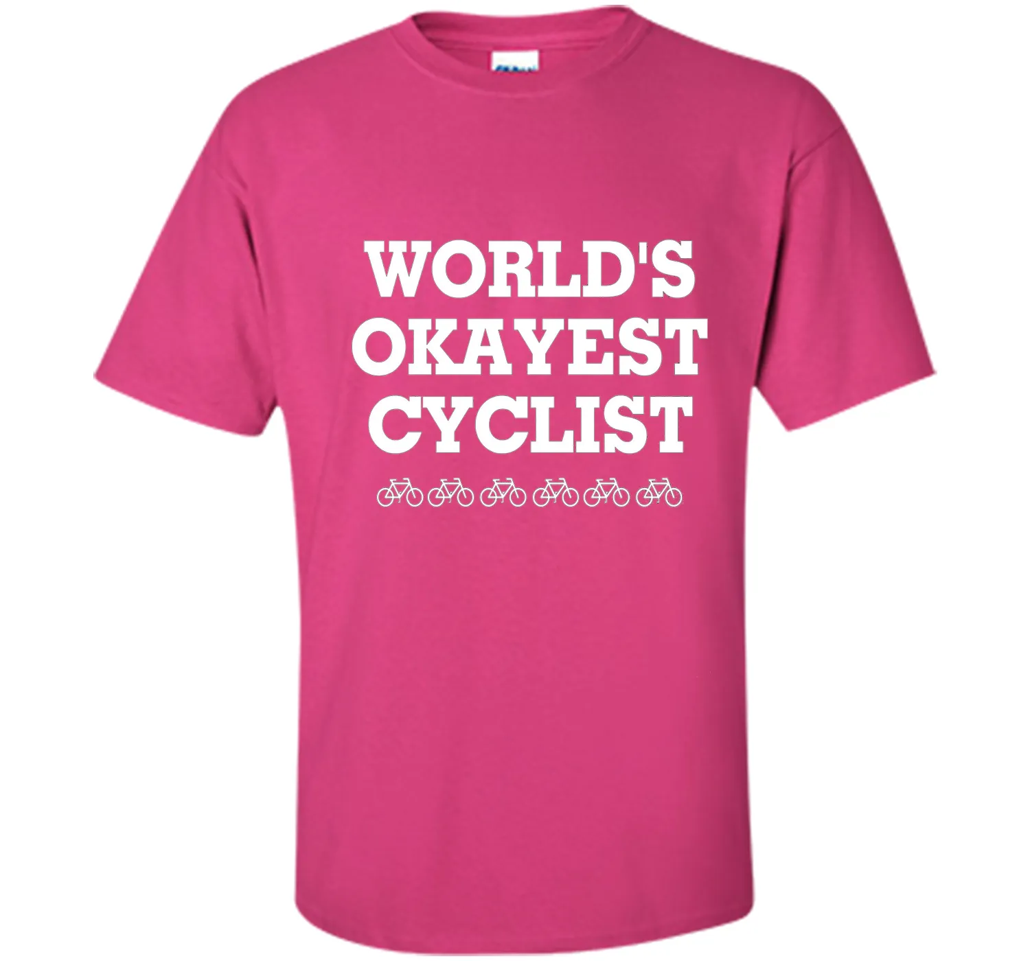 WORLD'S OKAYEST CYCLIST T SHIRT