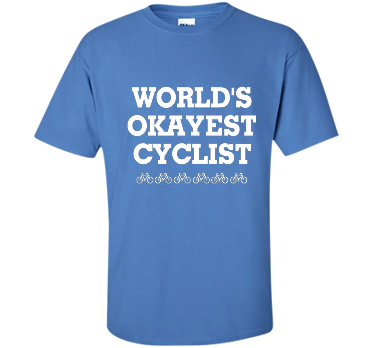 WORLD'S OKAYEST CYCLIST T SHIRT