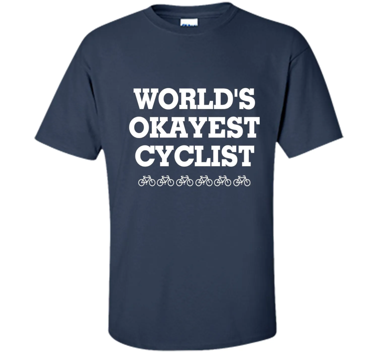 WORLD'S OKAYEST CYCLIST T SHIRT