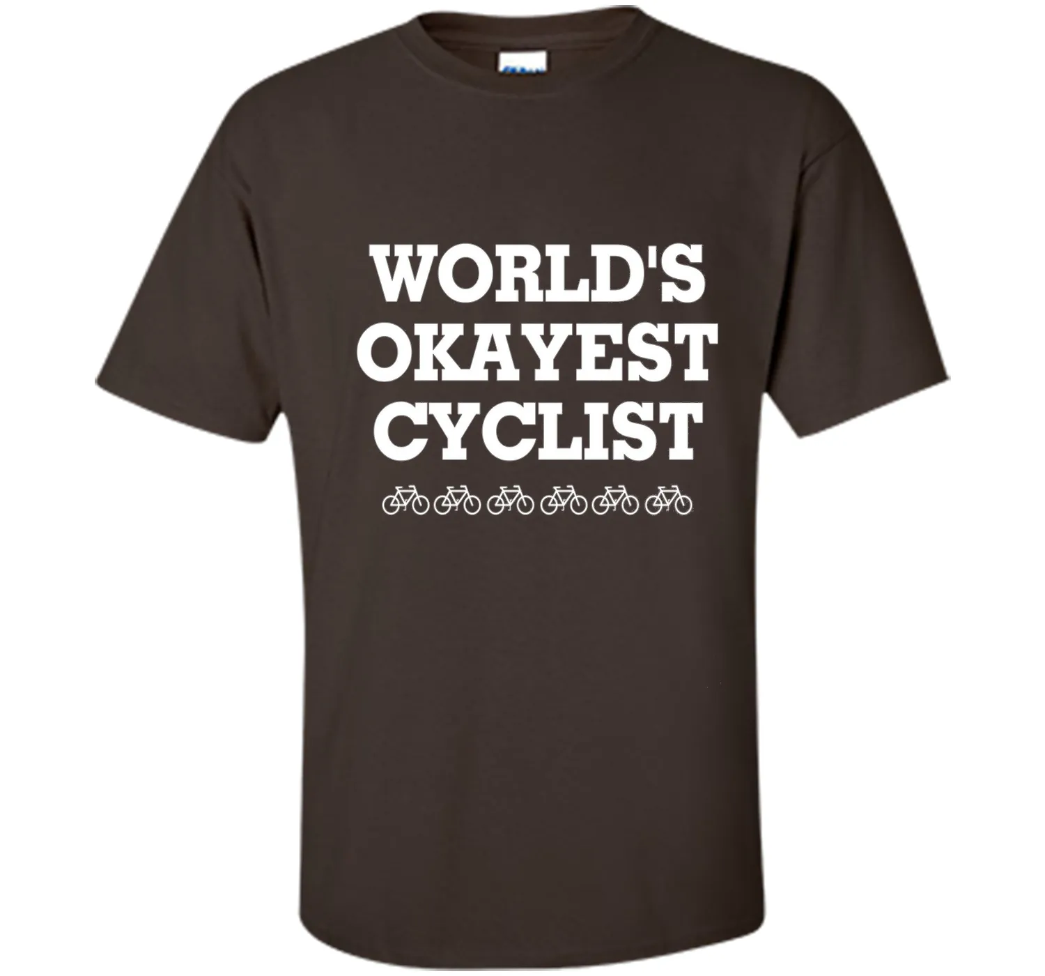 WORLD'S OKAYEST CYCLIST T SHIRT