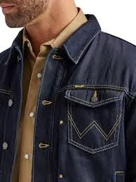Wrangler Men’s Denim Sherpa Lined Trucker Jacket
