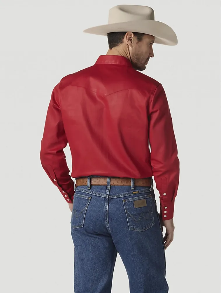 Wrangler Mens Red Work Shirt Style MS70619
