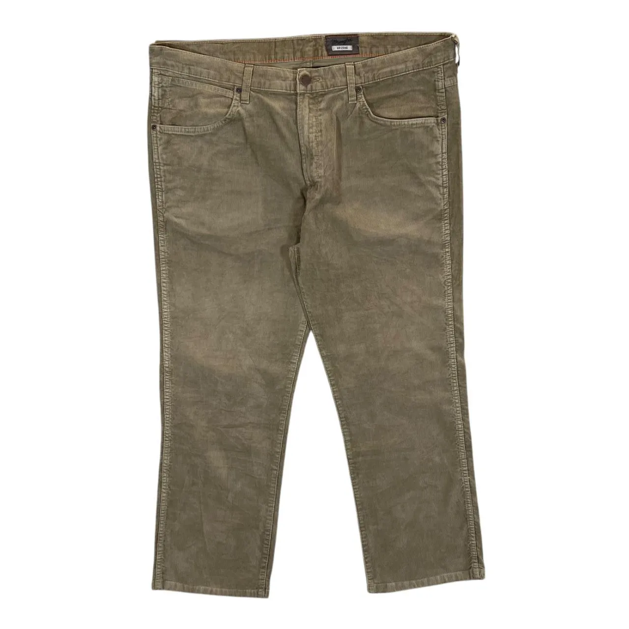 WRANGLER "Arizona" Classic Brown Corduroy Cord Straight Leg Trousers