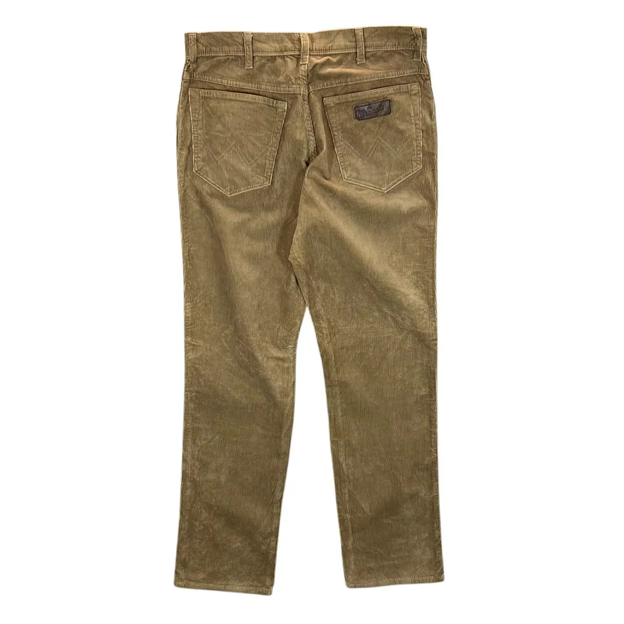 WRANGLER "Texas Stretch" Classic Brown Corduroy Cord Straight Leg Trousers