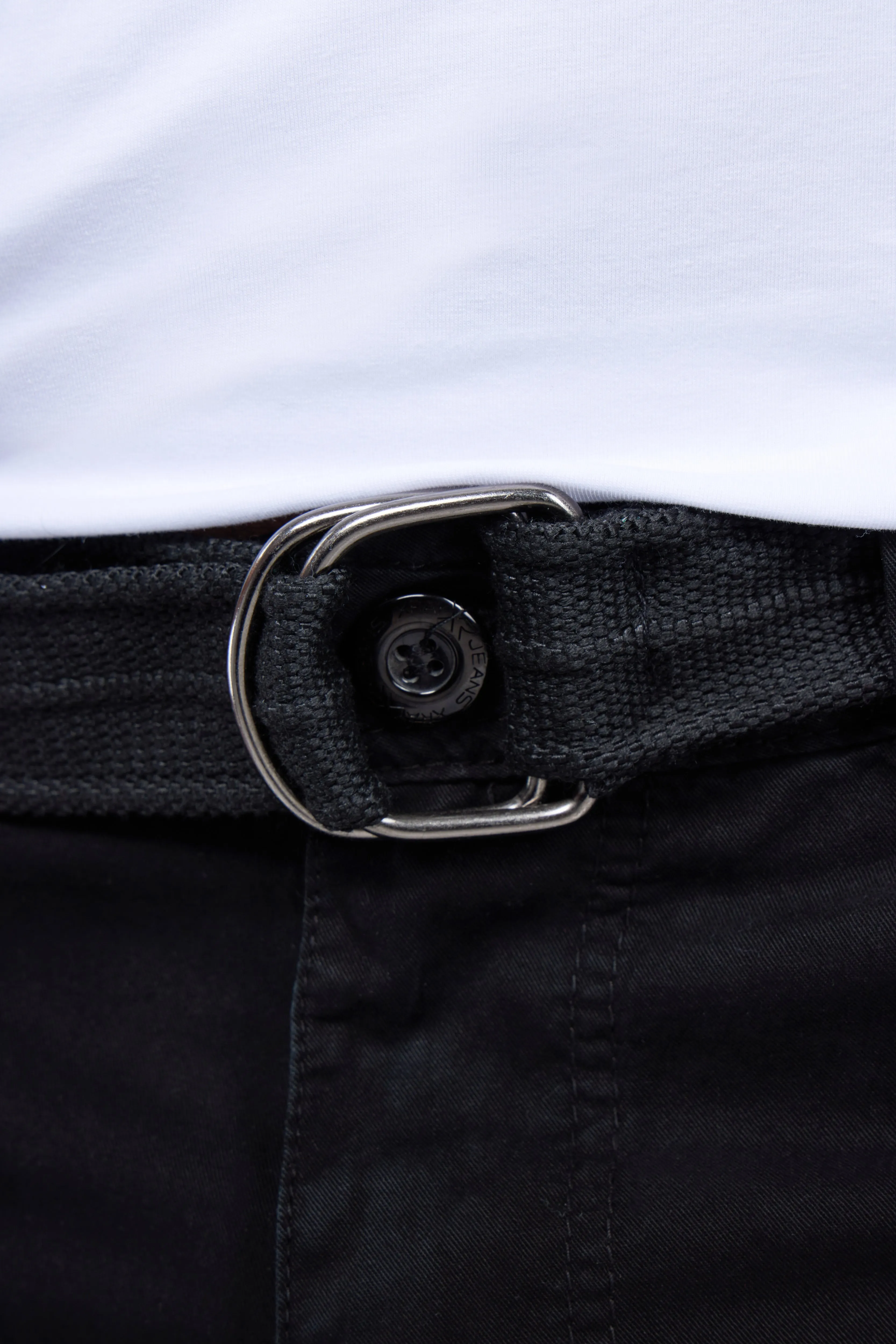 X RAY Men's Belted Twill Tape 12.5" Inseam Knee Length Cargo Shorts
