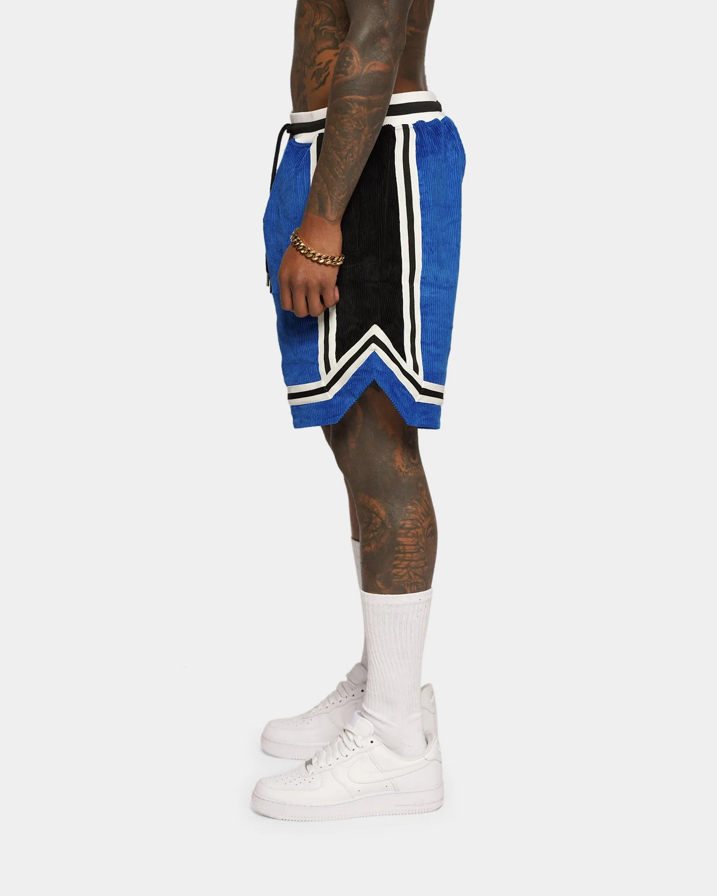 XXIII Arklow Corduroy Basketball Shorts Blue/Black