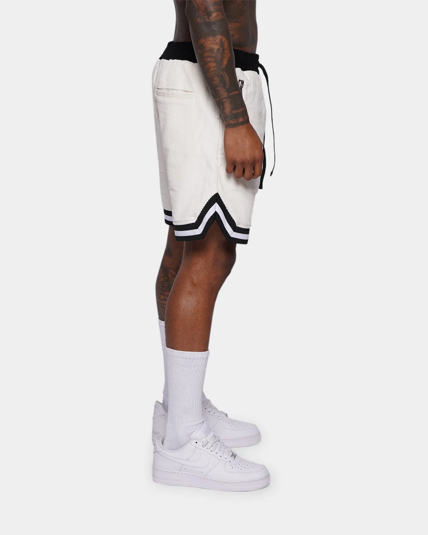 XXIII Aurelio Cord Shorts Cream