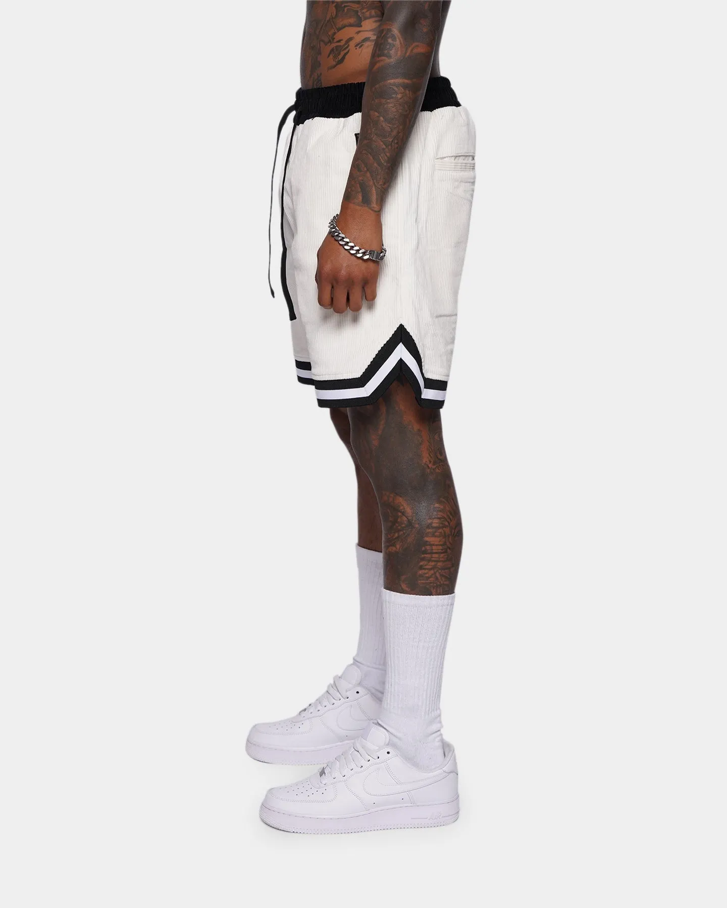 XXIII Aurelio Cord Shorts Cream