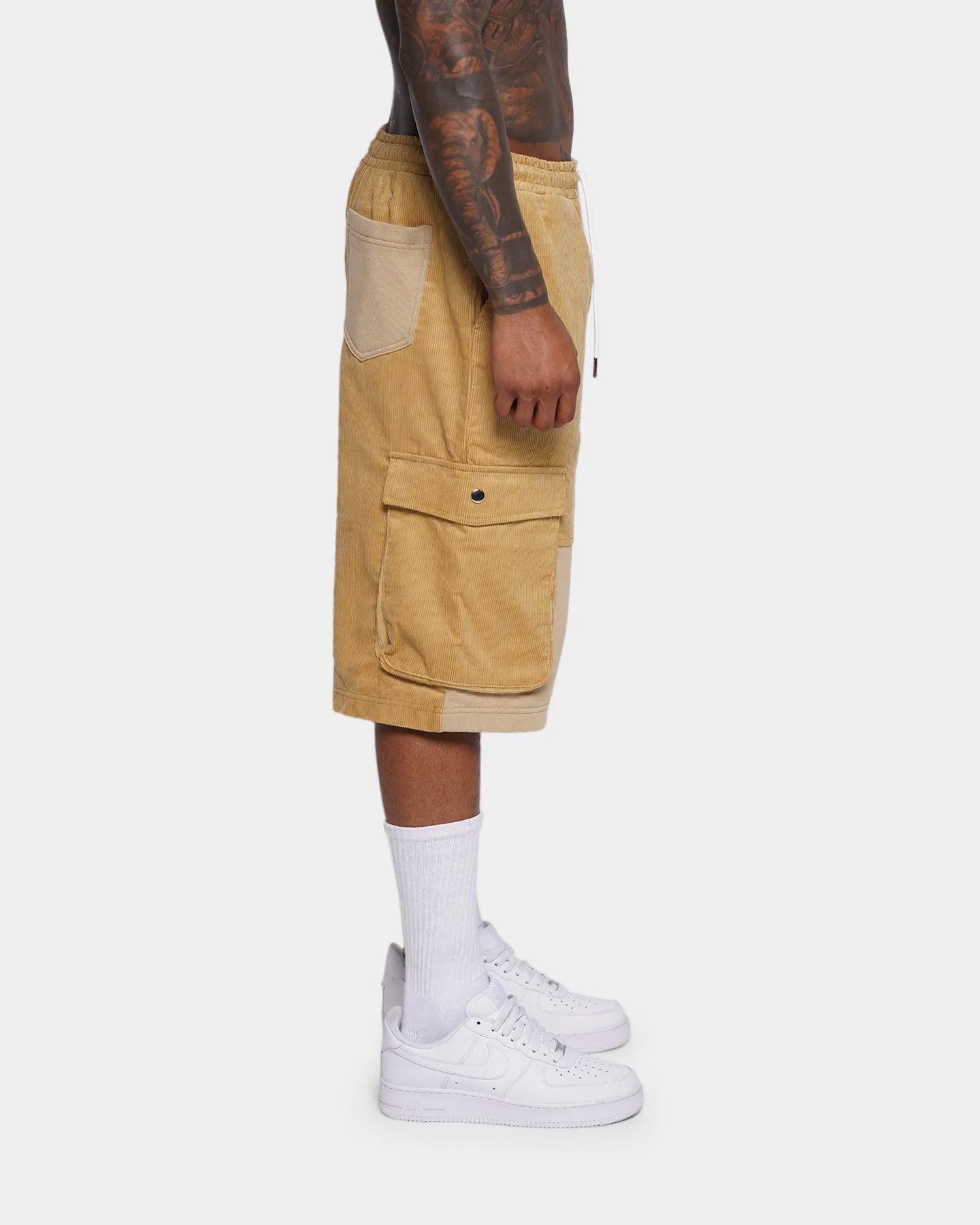 XXIII Haider Cord Shorts Tan
