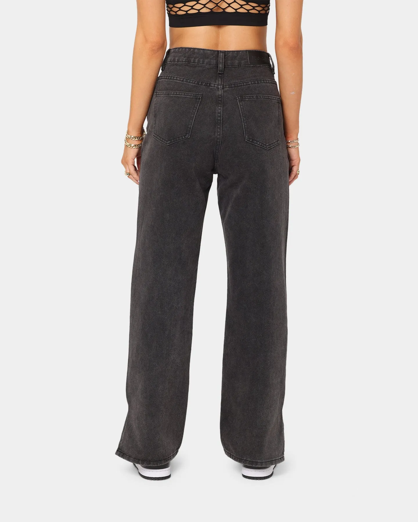 XXIII Women's Avril Wide Leg Jeans Black