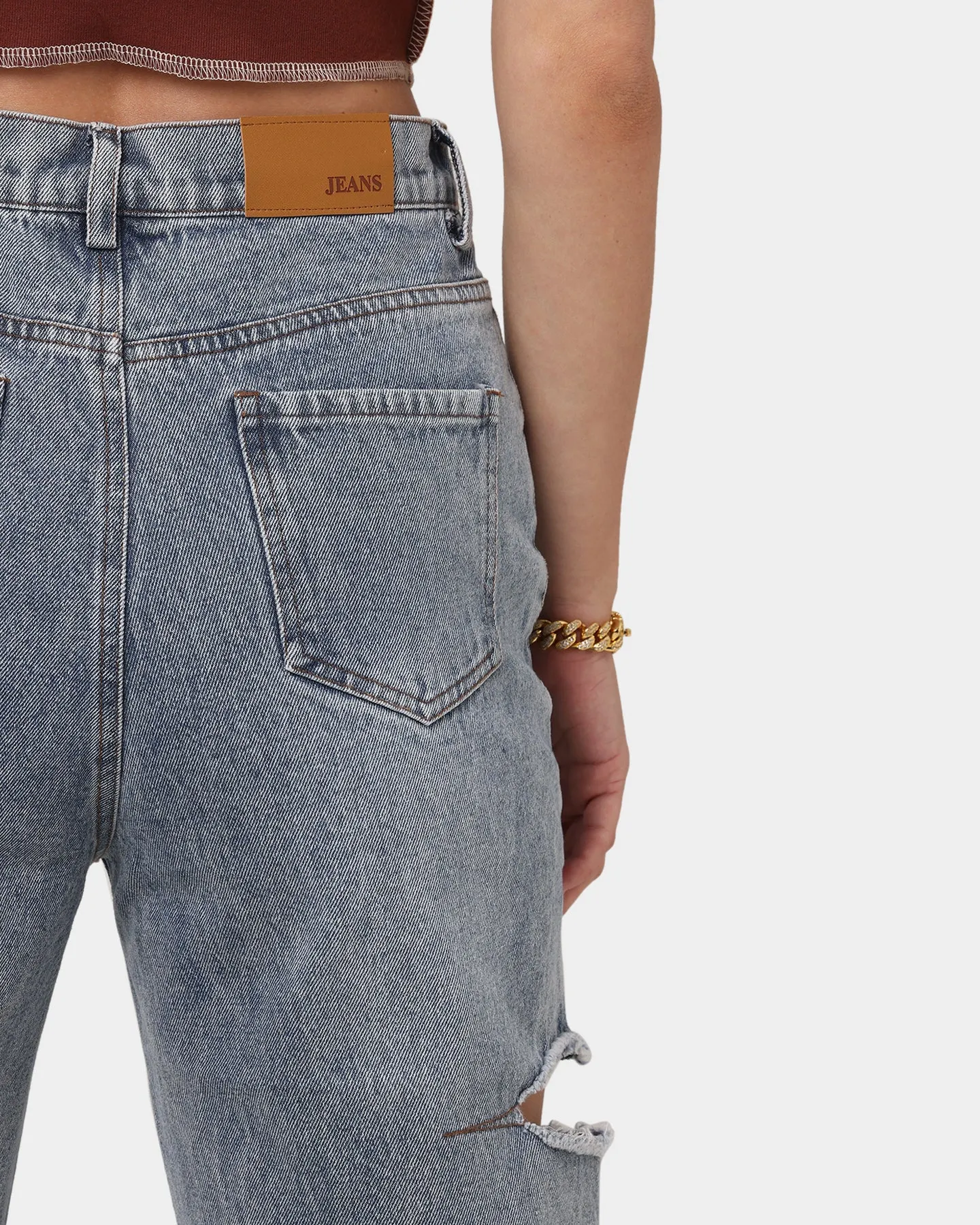 XXIII Women's Julieta Cut Out Jeans Blue