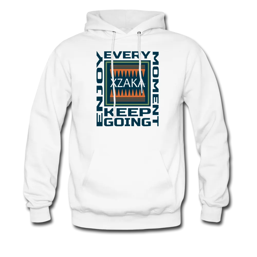 XZAKA - Men "Enjoy Every Moment" Motivational Hoodie
