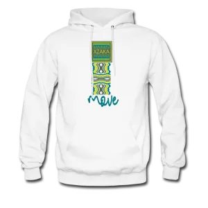 XZAKA - Men "MOVE" Motivational Hoodie - WHT