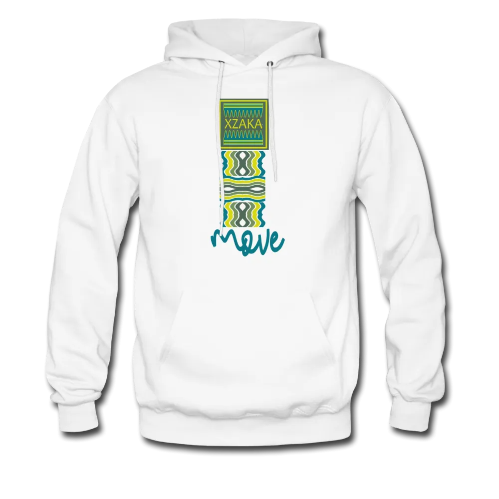 XZAKA - Men "MOVE" Motivational Hoodie - WHT
