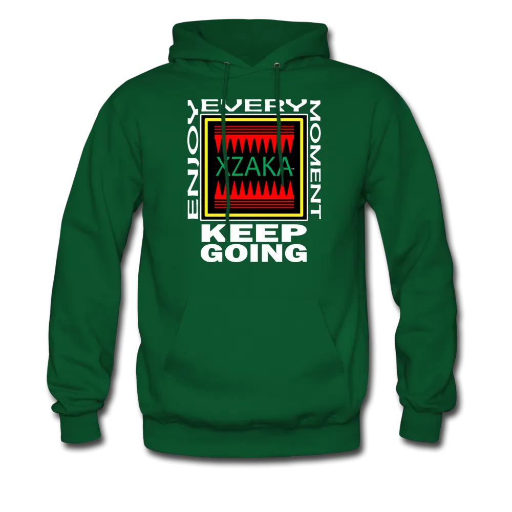 XZAKA - Men's "Enjoy Every Moment" Motivational Hoodie - KG-BK
