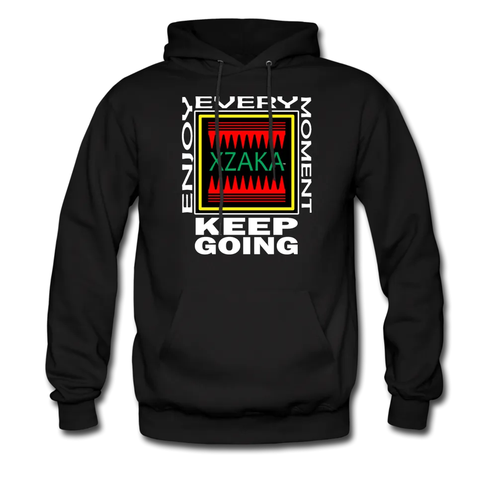 XZAKA - Men's "Enjoy Every Moment" Motivational Hoodie - KG-BK