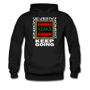 XZAKA - Men's "Enjoy Every Moment" Motivational Hoodie - KG-BK