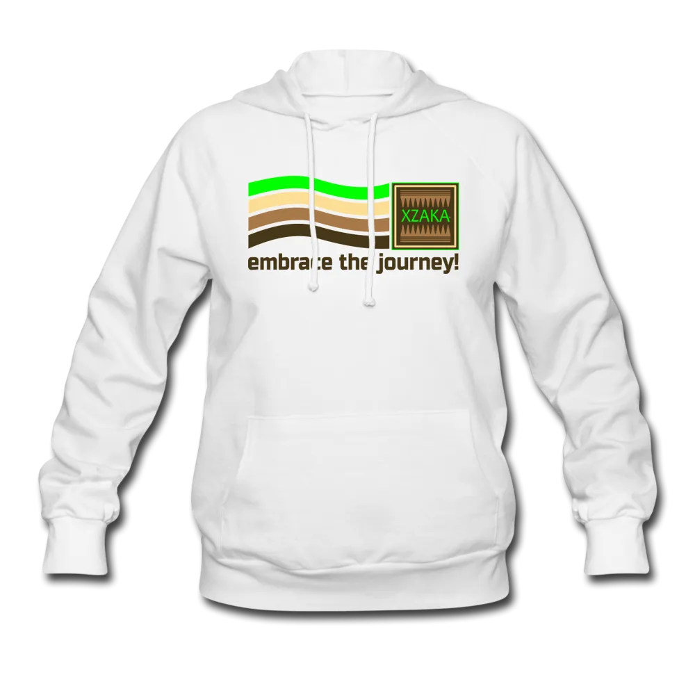 XZAKA Women "Embrace The Journey" Motivational Hoodie - W1285