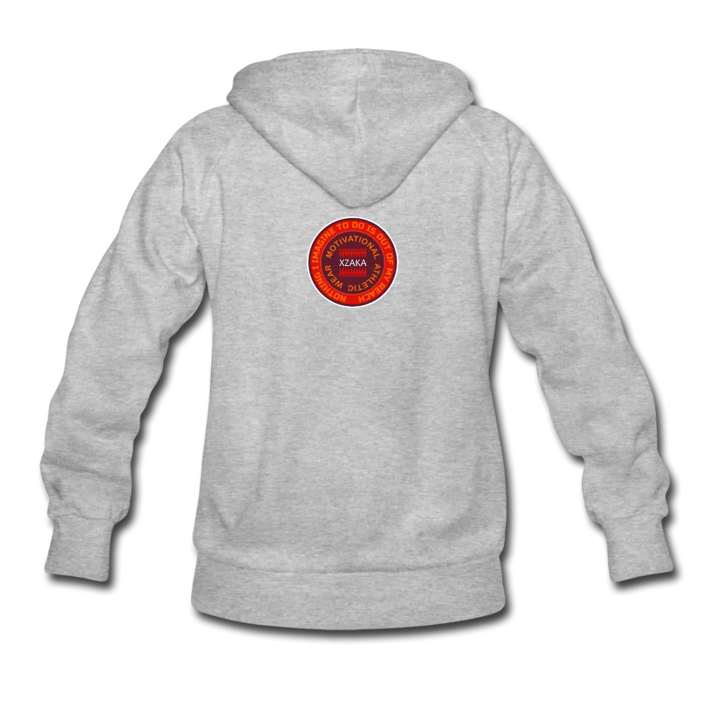 XZAKA Women "Enthusiasm Drives Purpose" Motivational Hoodie - W1302