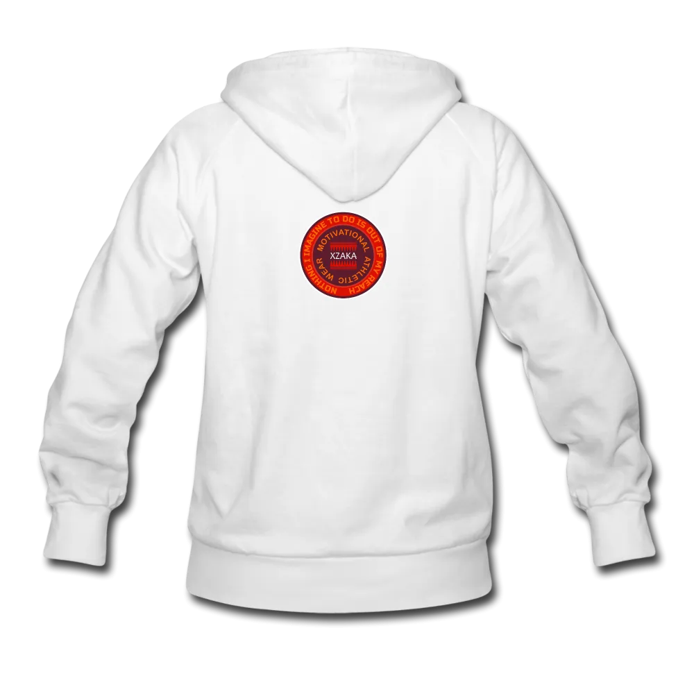 XZAKA Women "Enthusiasm Drives Purpose" Motivational Hoodie - W1302