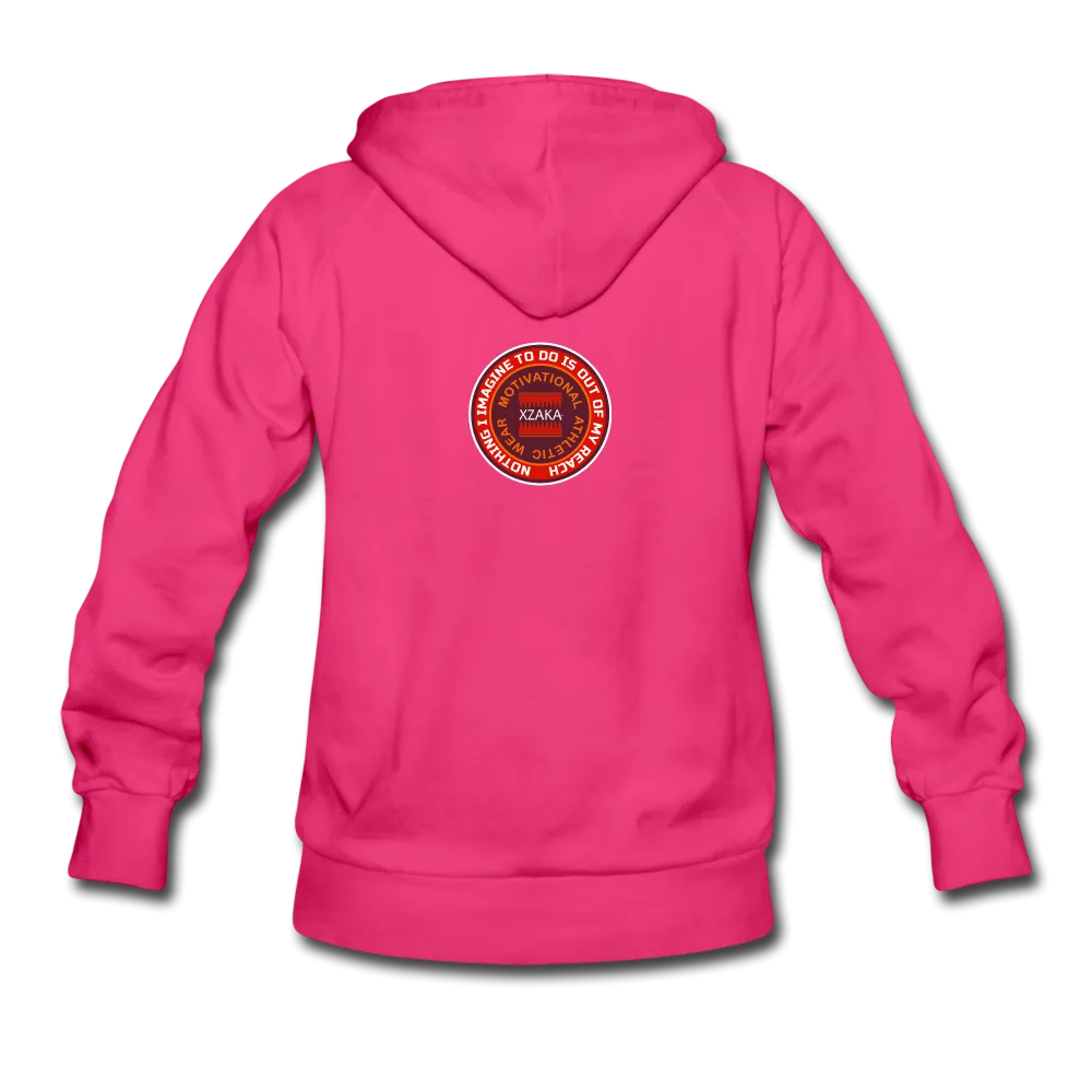 XZAKA Women "Enthusiasm Drives Purpose" Motivational Hoodie - W1303