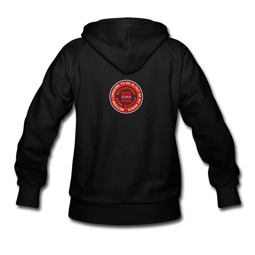 XZAKA Women "Enthusiasm Drives Purpose" Motivational Hoodie - W1303