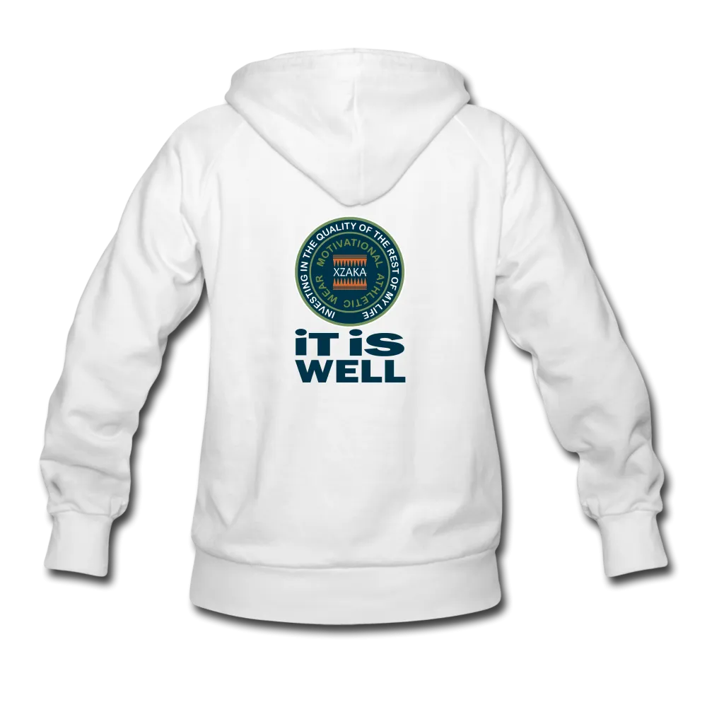 XZAKA Women' "It Is Well" Motivational Hoodie - W1281
