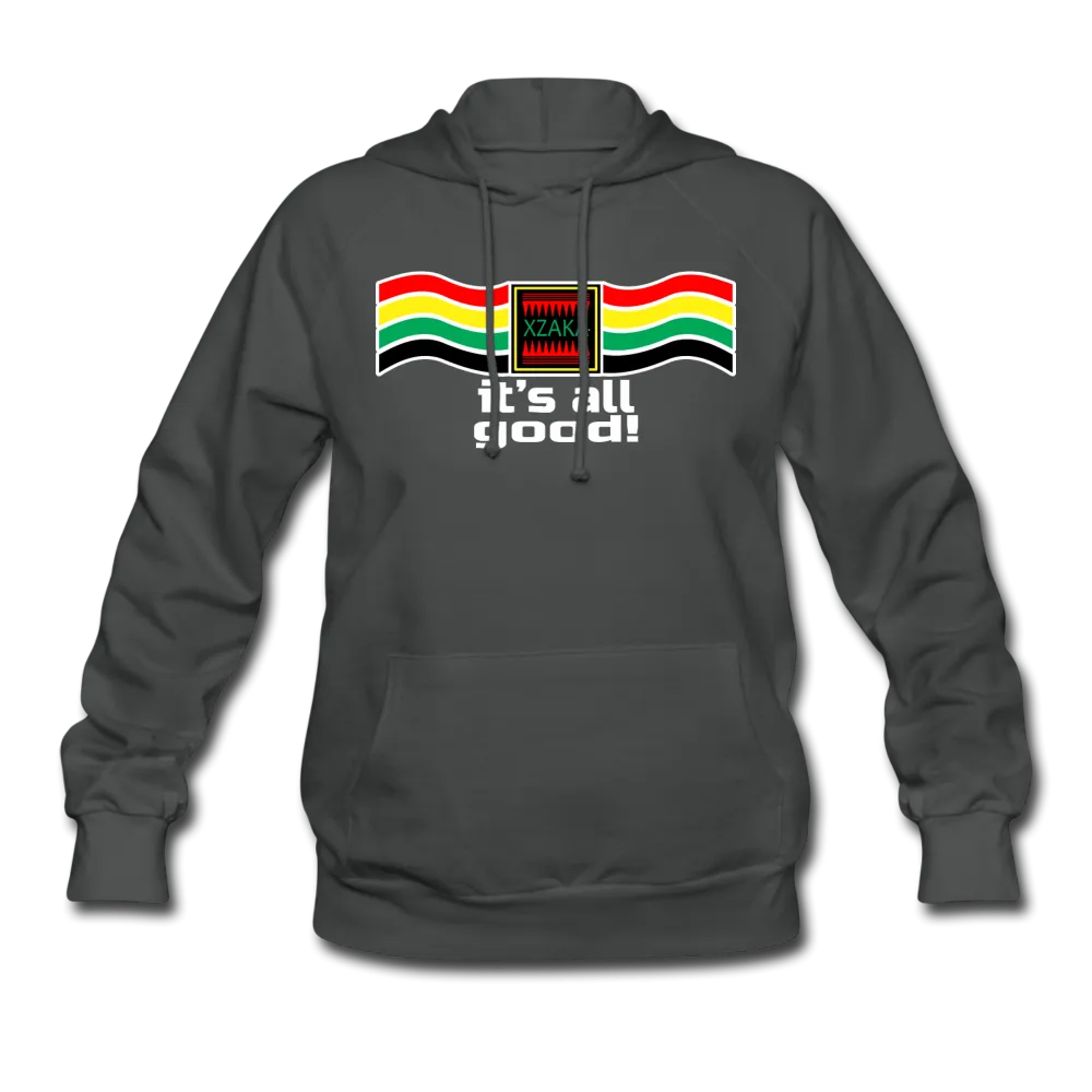 XZAKA Women "It's All Good" Motivational Hoodie - W1301