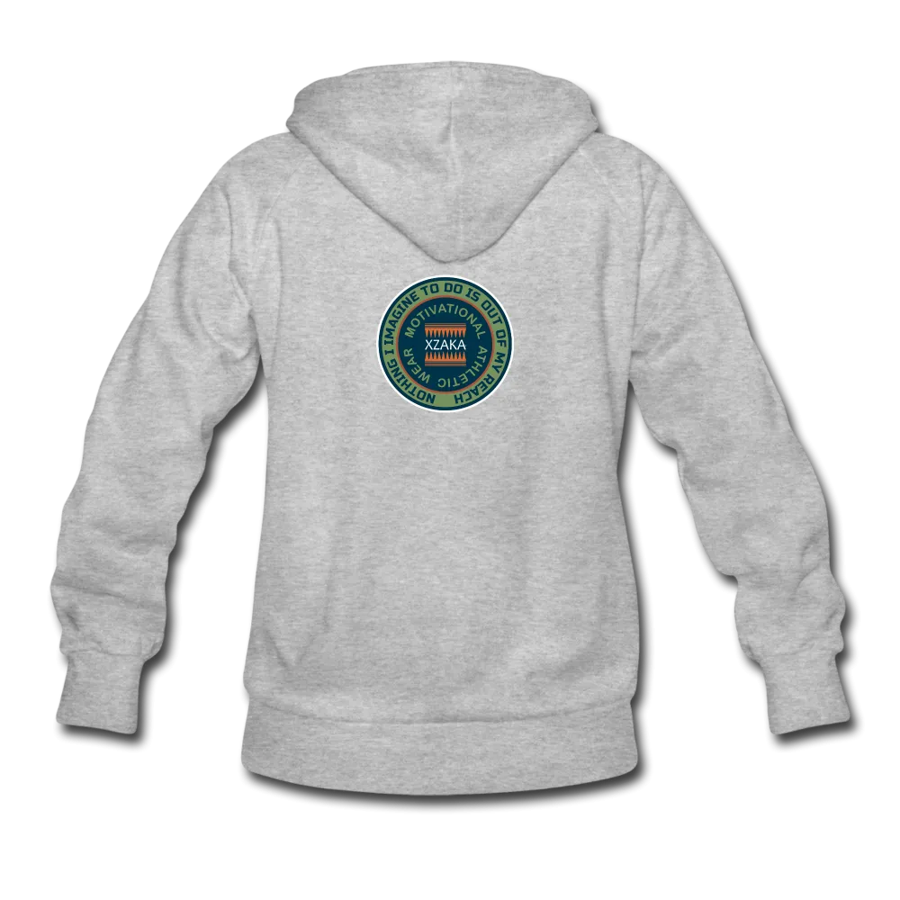 XZAKA Women "Keep Going" Motivational Hoodie - W1298