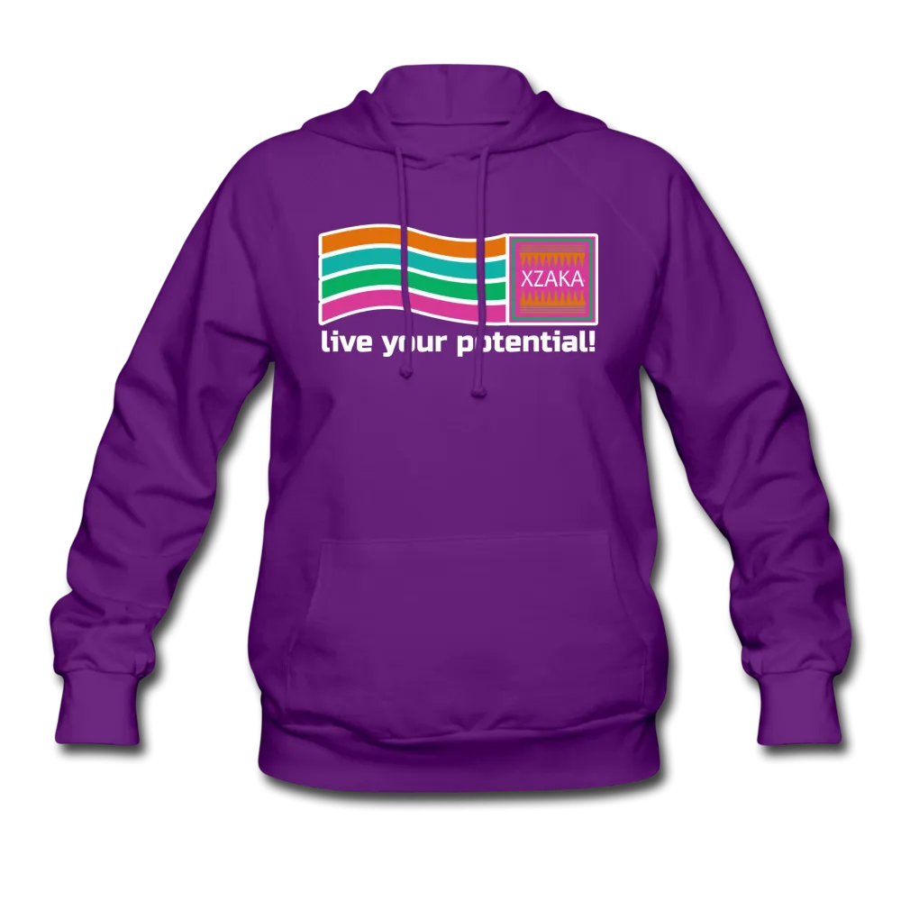 XZAKA Women "Live Your Potential" Motivational Hoodie - W1294
