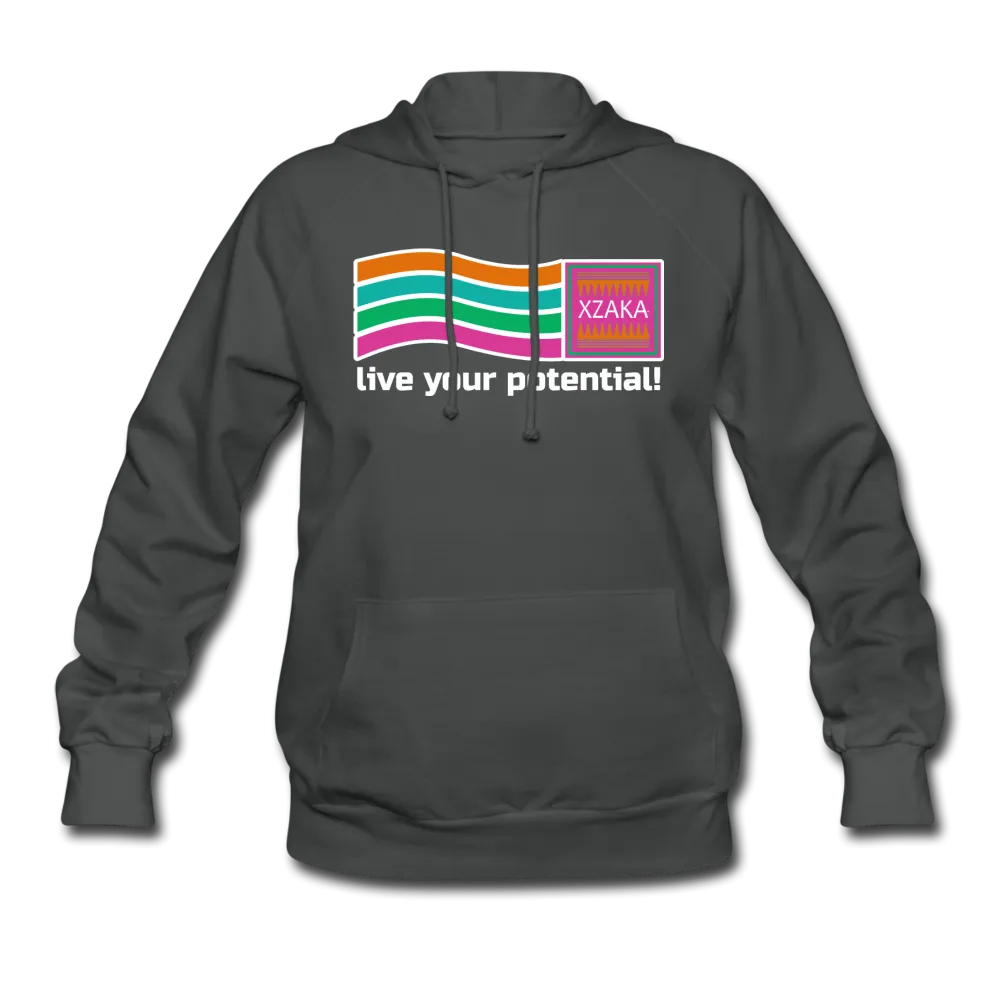 XZAKA Women "Live Your Potential" Motivational Hoodie - W1294