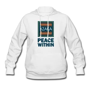 XZAKA Women "Peace Within" Motivational Hoodie - W1277