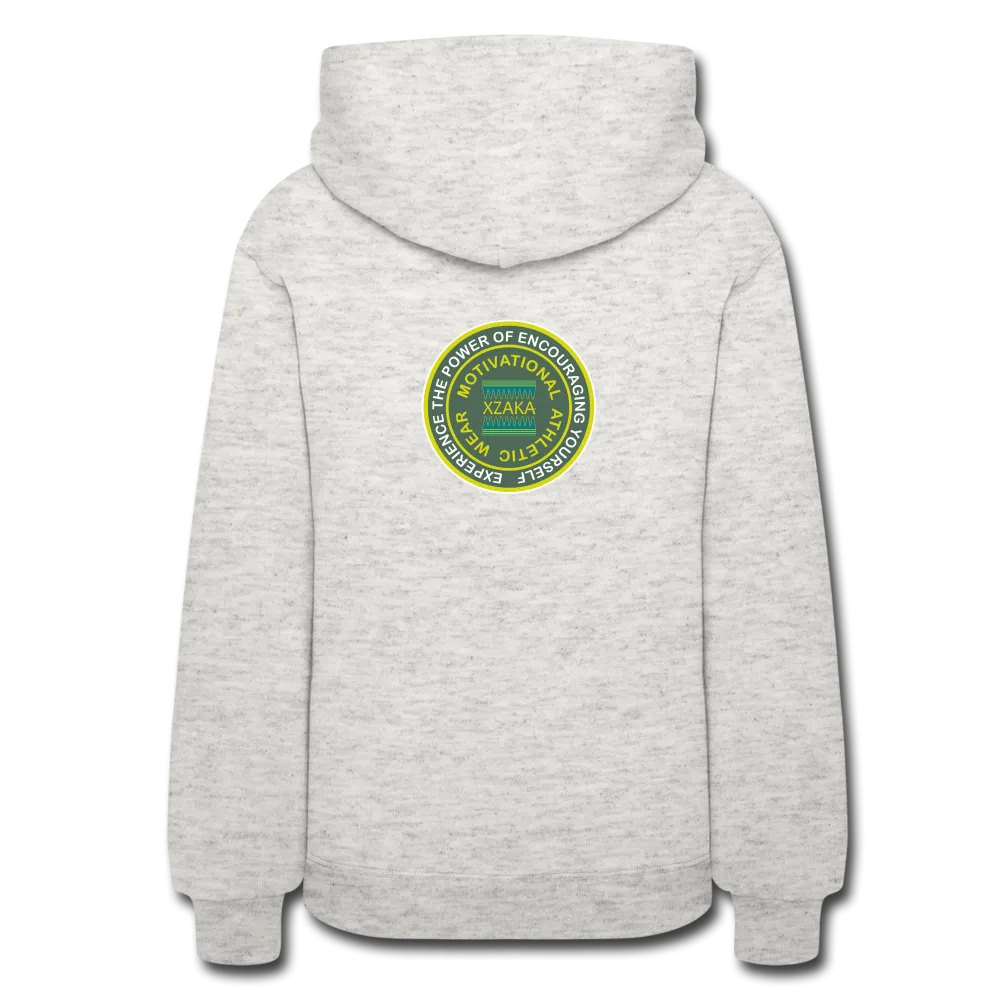 XZAKA - Women "Rest at the End" Motivational Hoodie -BK 5030