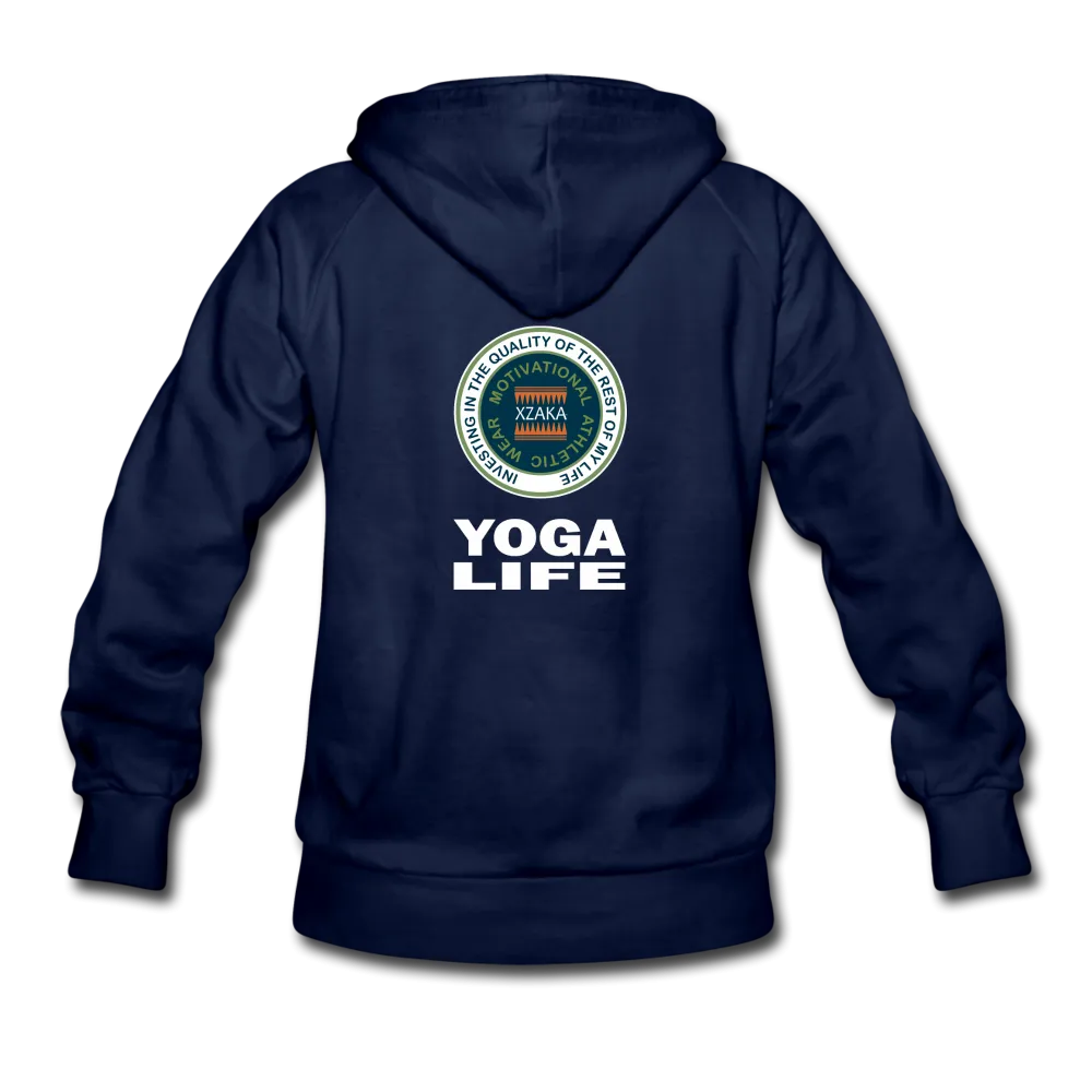XZAKA Women "Yoga Life" Motivational Hoodie - W1270