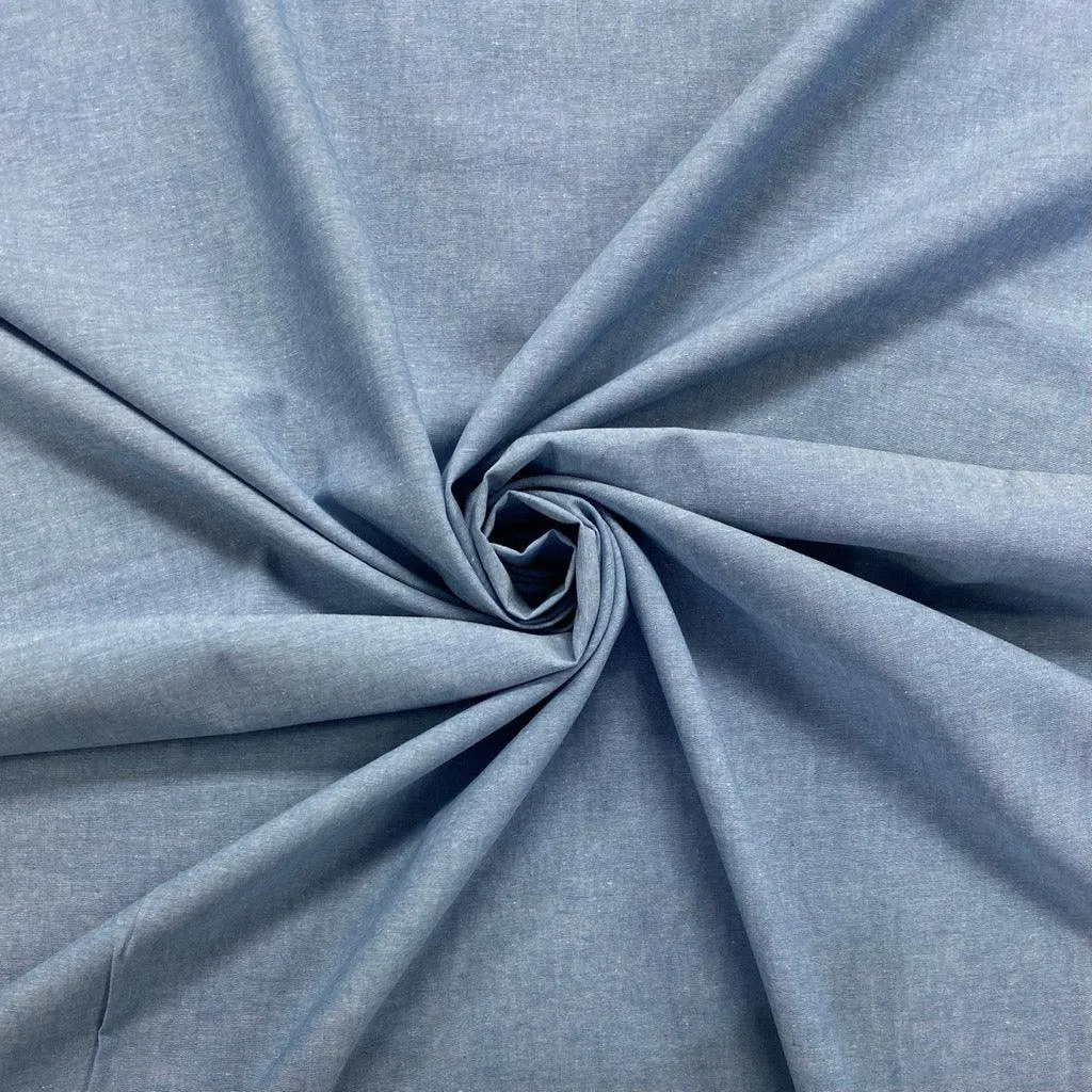 Yarn Dyed Cotton Chambray Fabric
