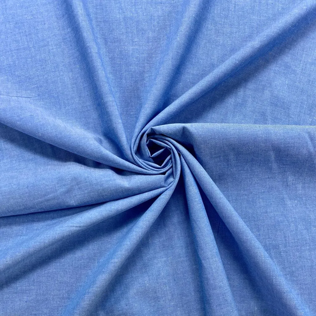 Yarn Dyed Cotton Chambray Fabric