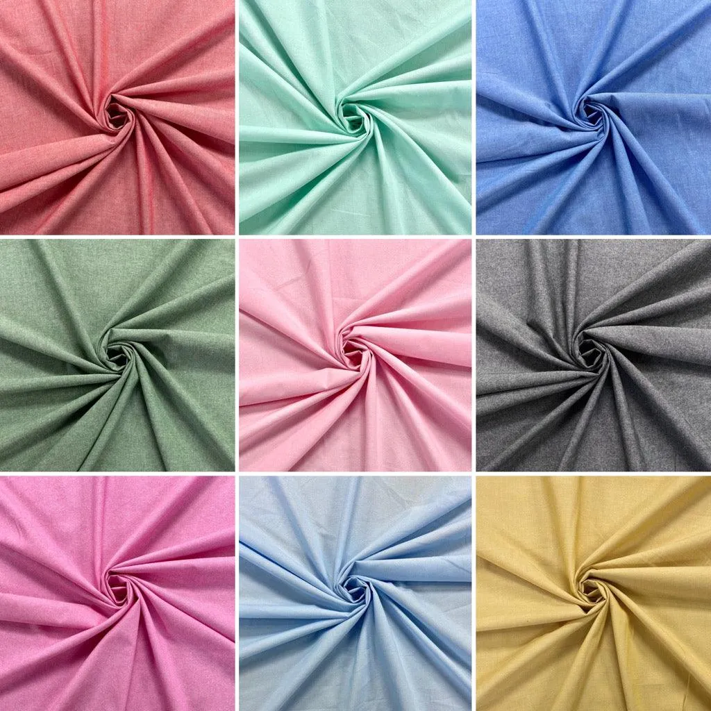Yarn Dyed Cotton Chambray Fabric