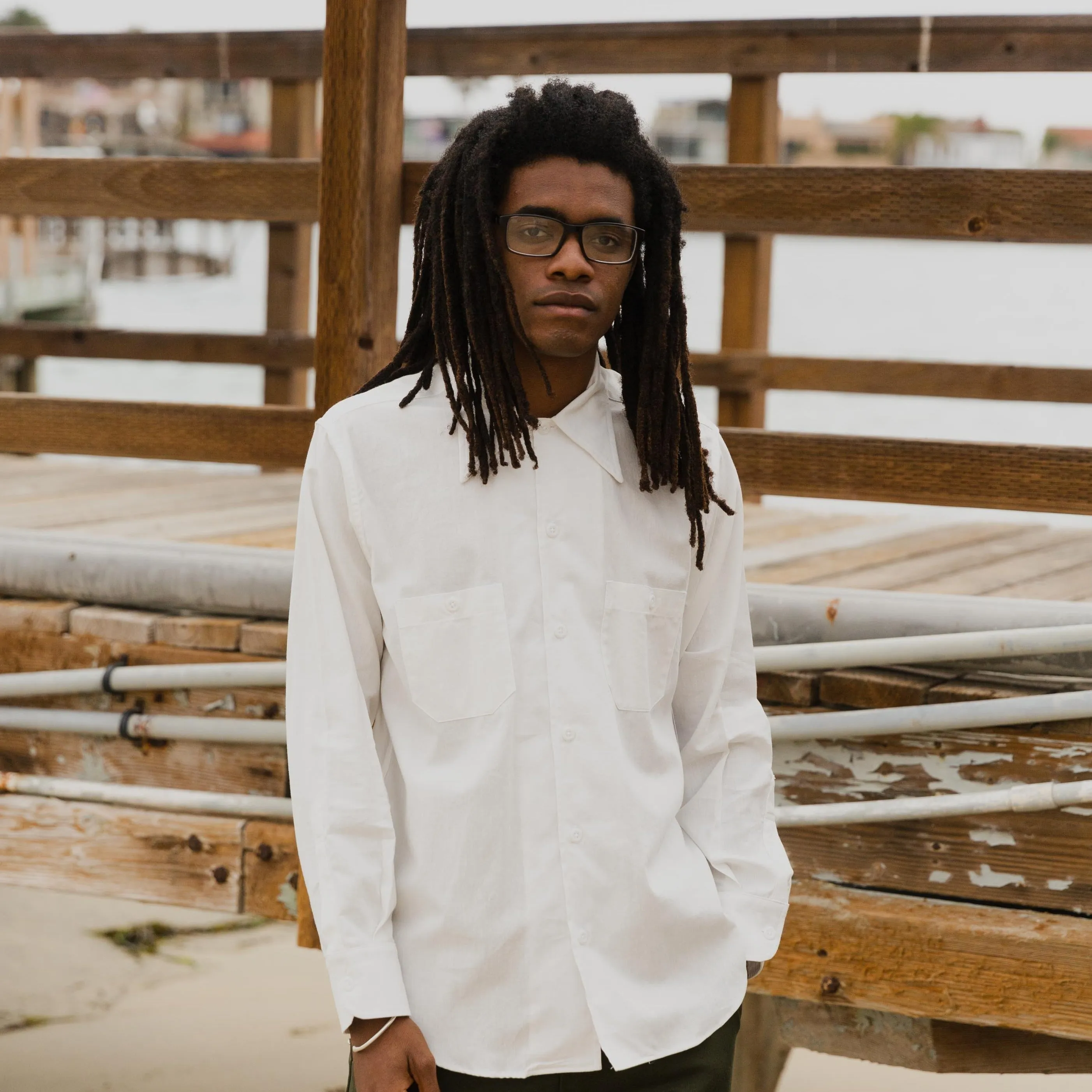 Yellow Rat 40s Work Shirt - White